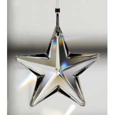 Star Prism 43mm Austrian Crystal Clear SunCatcher Pendant 1-2/3 inches   202398515629